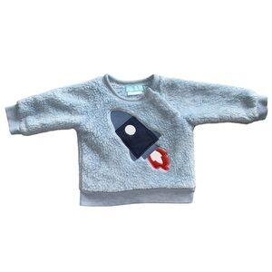 3 FOR $20 PEKKLE 3M Blue Sherpa Rocket Sweater